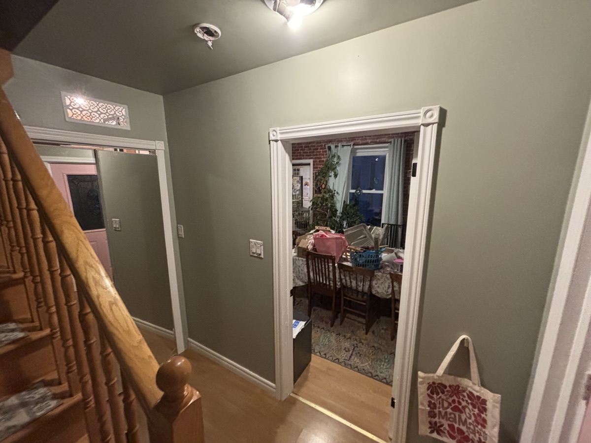Freshly painted staircase